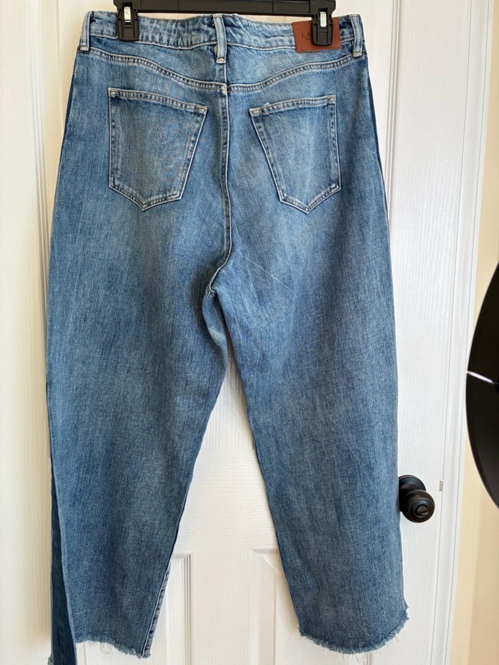 Lauren Ralph Lauren Two-Tone Wide Leg Jeans - Light & Dark Blue size 12 - Picture 4 of 4